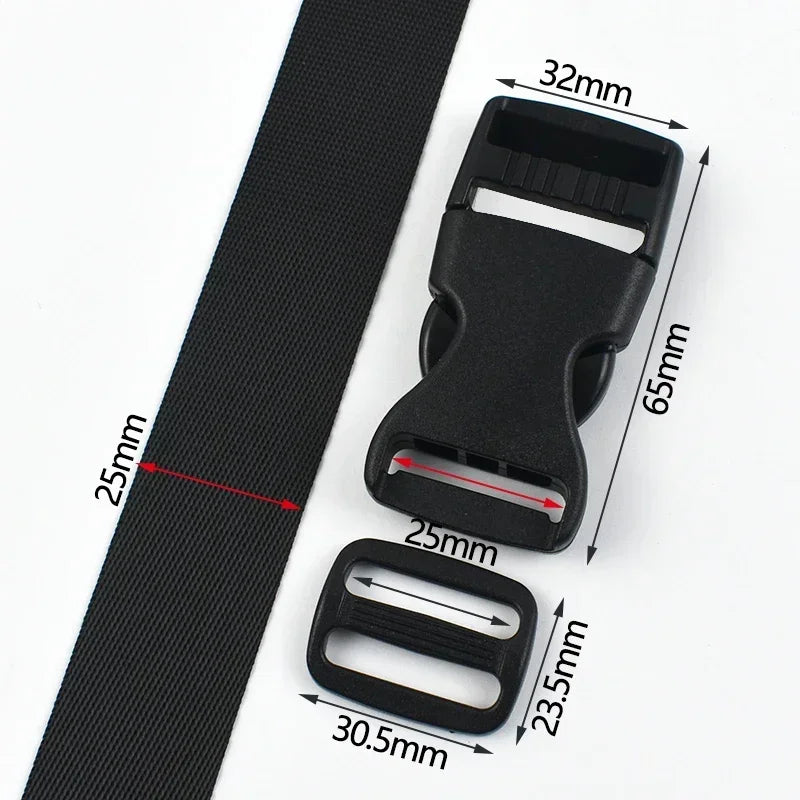 Robuste Kunststoff Schnallen Set für Rucksack, Gurte und DIY Projekte