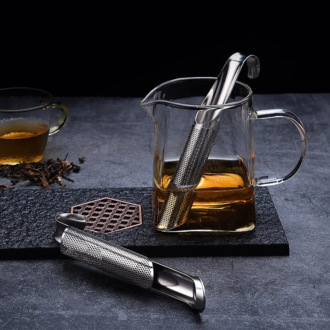 Tragbare Hause Tee Zubehör Filter Edelstahl Tee Maker Rohrleitungen Design Tee Löffel Brewer Langen Griff Metall Kreative Tasse - Yabubest - Home & More