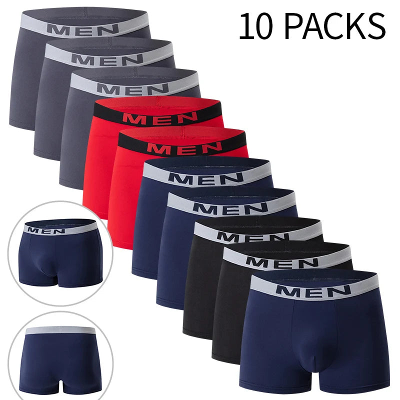 5er Set Herren Mehrfarbige Sportliche Unterwäsche Shorts