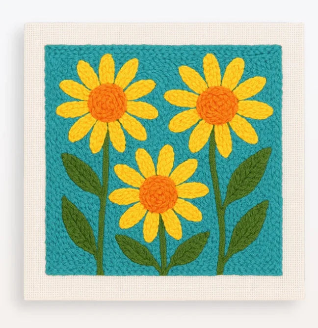 Blumen Stanznadel Set mit Rahmen zum kreativen Basteln und Gestalten