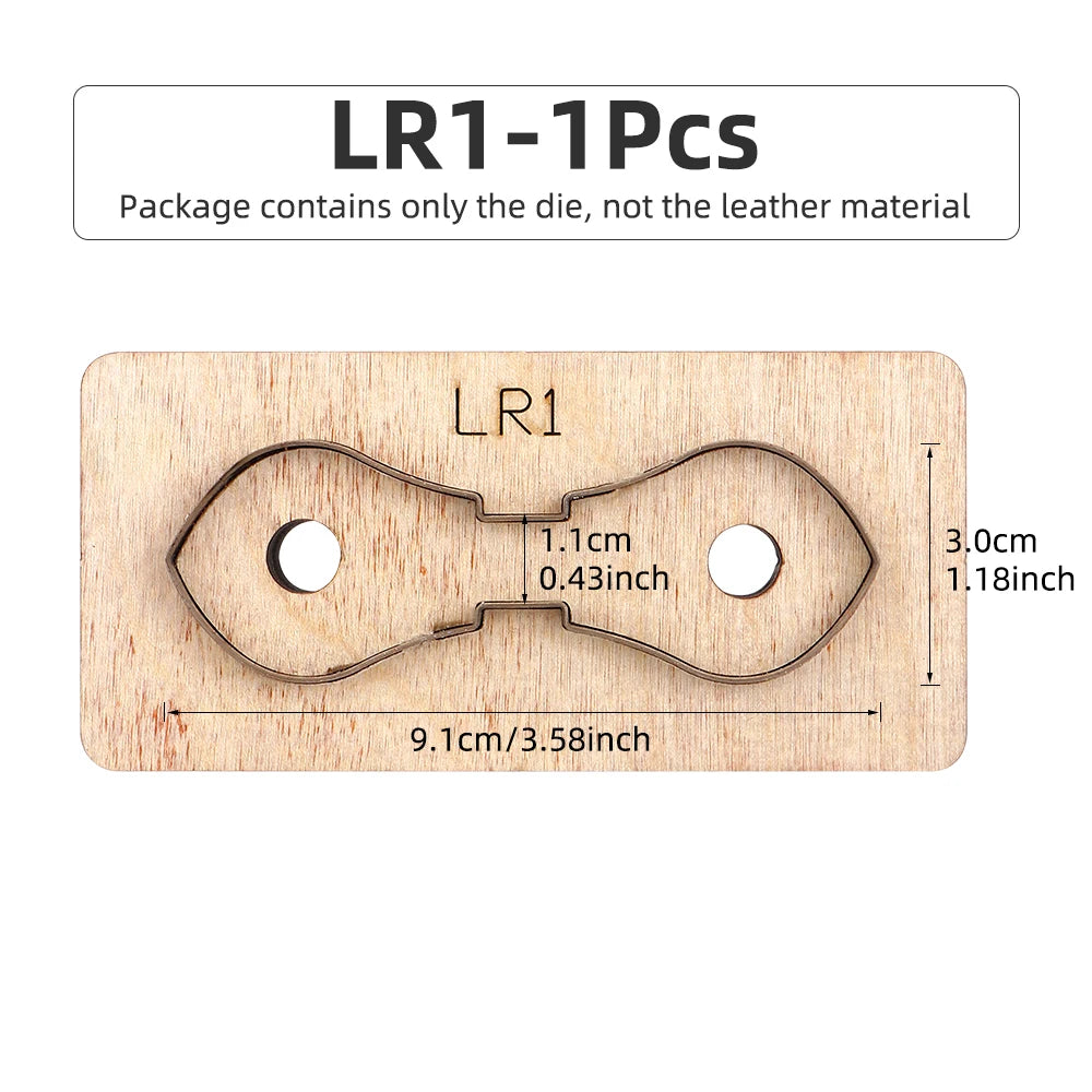 Leder Stanzform Set Reißverschluss Abzieher für Lederhandwerk