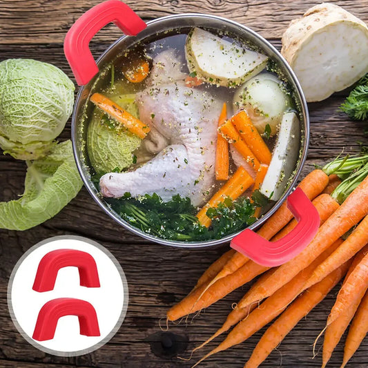 2er Set Hitzebeständige Silikon Griffabdeckungen für Kochgeschirr