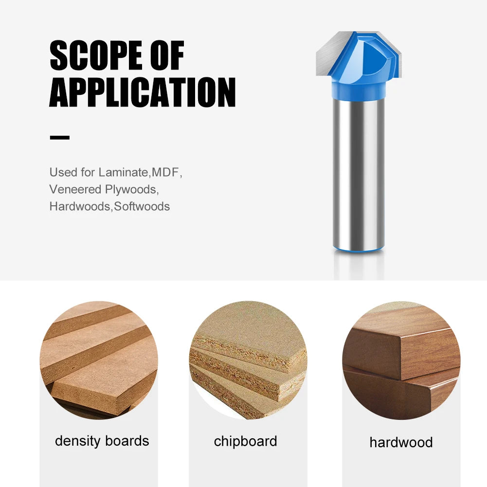 1/2 Schaft V-förmiger Fräser Router Bit für präzise Holzbearbeitung