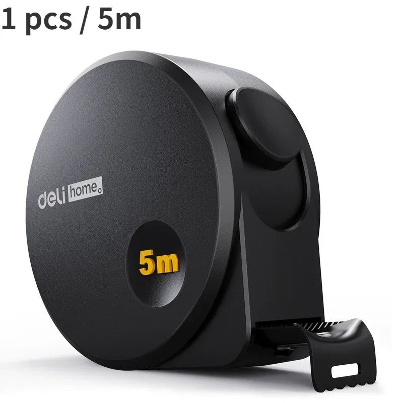 5m Maßband Stahl schwarz Holzverarbeitung tragbares Messwerkzeug