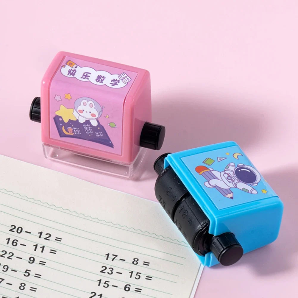 Digitaler Rollstempel Mathe Übungen Addition Subtraktion bis 100