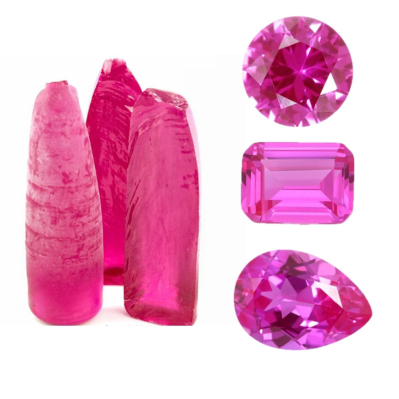 12mm runder rosa Edelstein für Schmuckherstellung