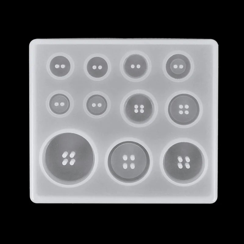 Vielseitige Silikonform für DIY Knöpfe und Backdekoration
