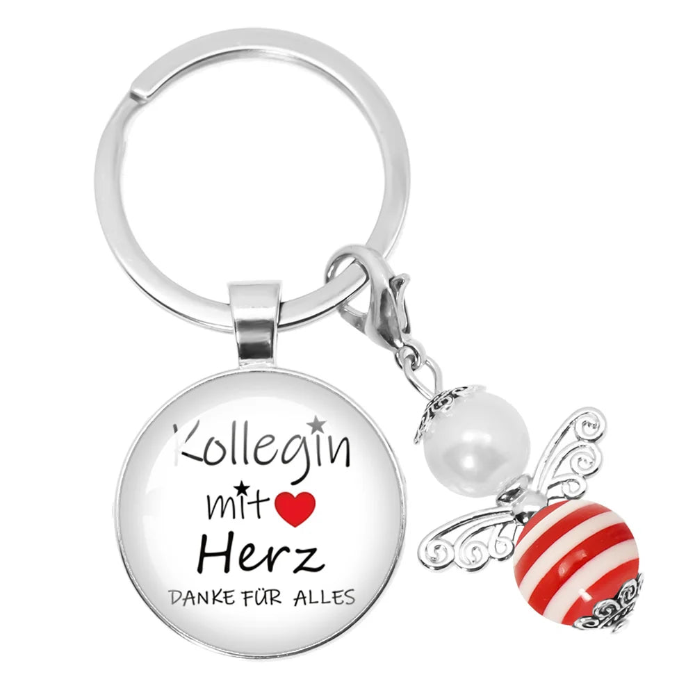Personalisierbarer runder Schlüsselanhänger für besondere Anlässe