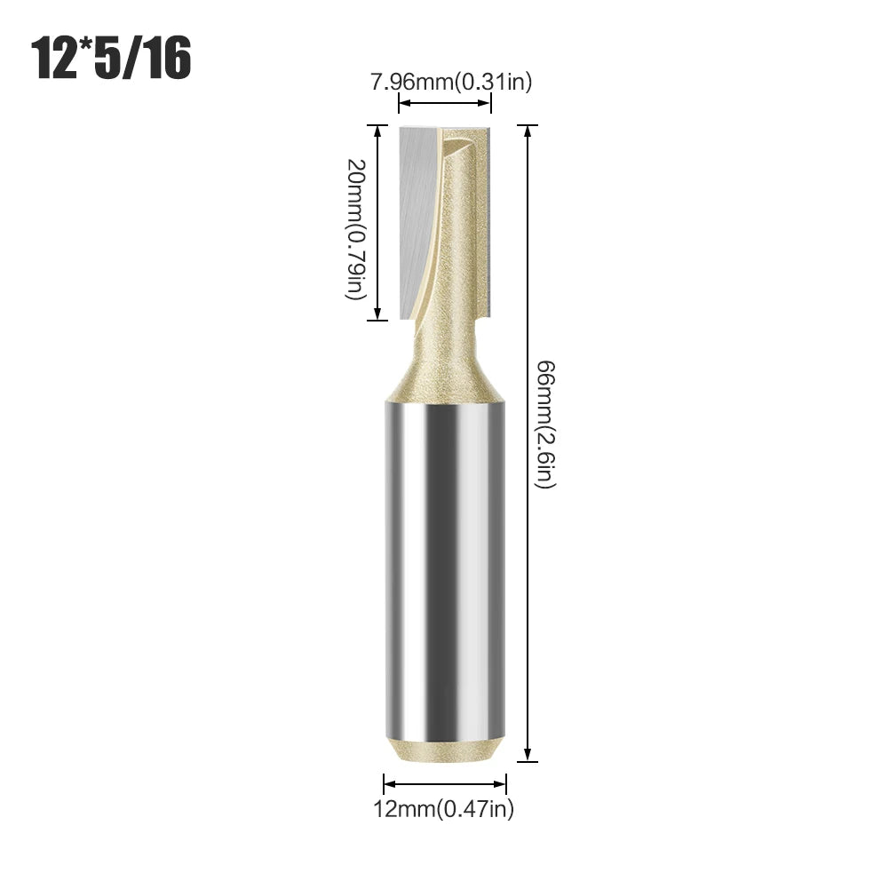 Professionelle Hartmetall Fräser 6mm und 12mm Schaft für Holz