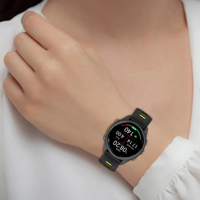 Atmungsaktives Silikonarmband kompatibel mit Forerunner Sportuhren