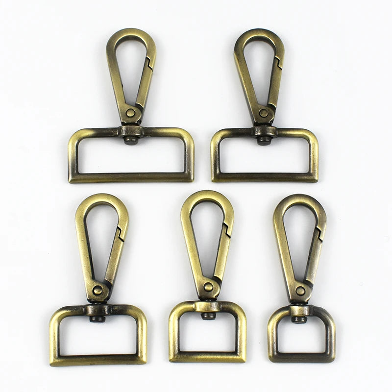 Metall Karabiner Schnallen Set 20-50mm für Tasche Gurt DIY drehbarer Clip