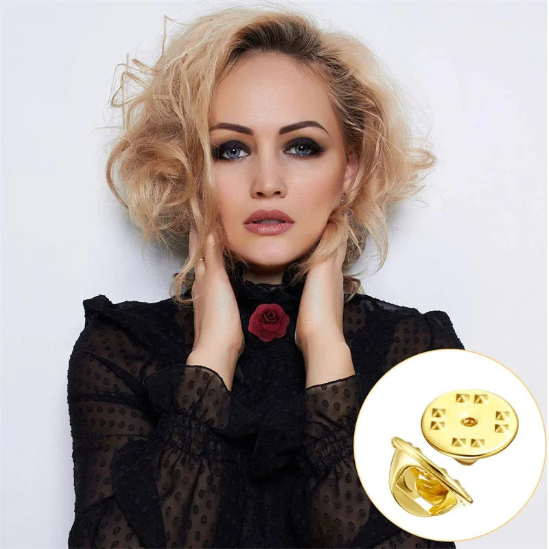 Metall Locking Pin Brosche Abzeichen Halter Verschluss für DIY Schmuck und Handwerk-Yabubest - Home & More