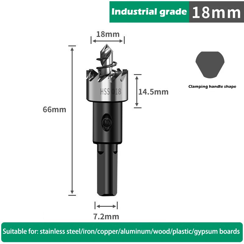 12-100mm HSS Lochsägen Set für Metall Holz Kunststoff