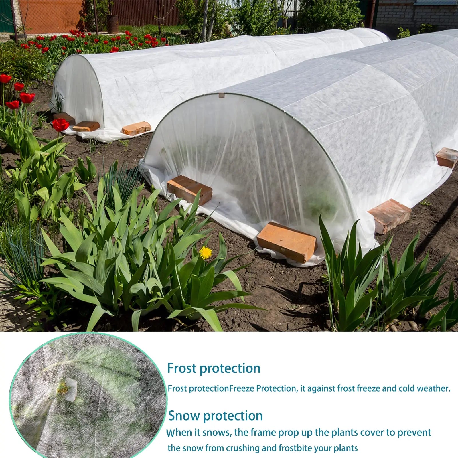 Gemüsenetz Vliesstoff für Frostschutz und Sonnenschutz im Garten