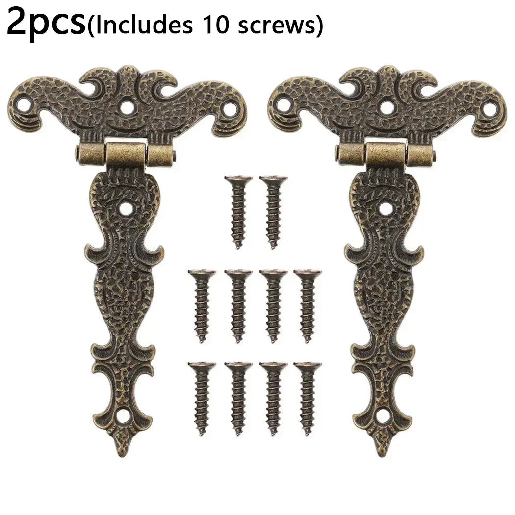 2er Set Antike Möbel Scharniere aus Bronze Zinklegierung langlebig