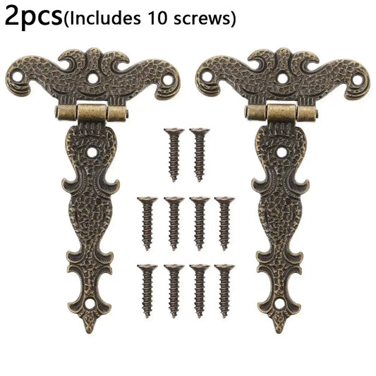 2er Set Antike Möbel Scharniere aus Bronze Zinklegierung langlebig