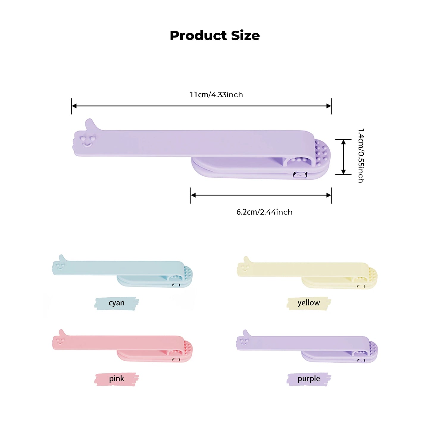 Flexibler Silikon Lesezeichenhalter mit Stiftschlitz für Bücher