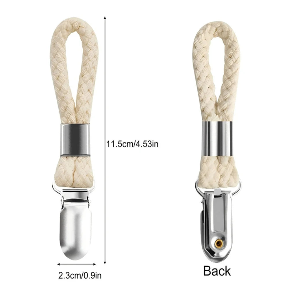 Praktische 4er-Set Handtuchhalter mit Metallhaken und Baumwollschleife