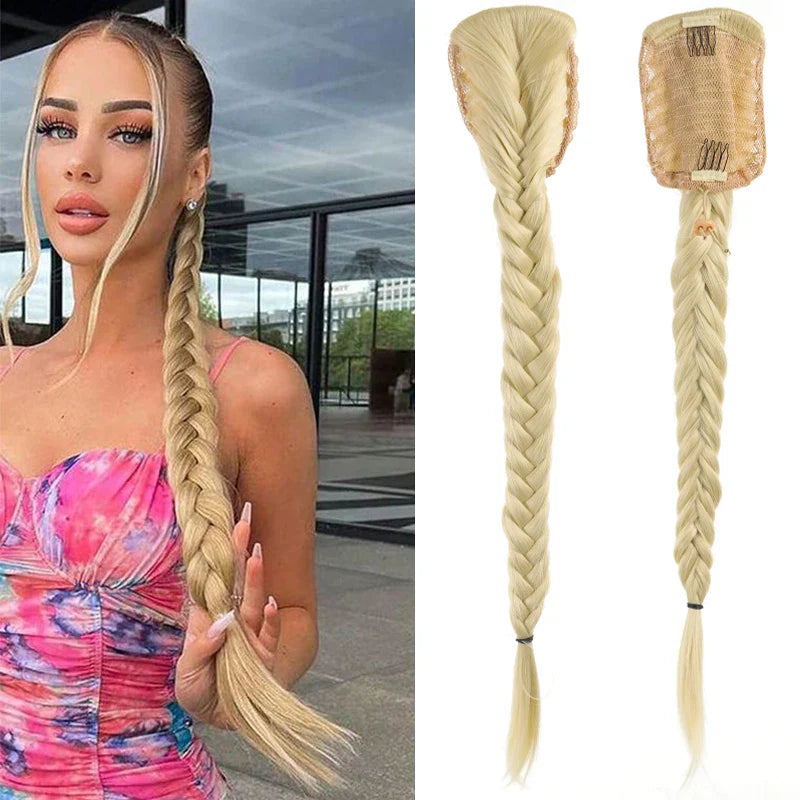 24 Zoll lockige synthetische Clip-in Pferdeschwanzverlängerung-ARI