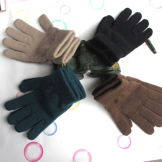 Warme Plüsch Vollfinger Handschuhe für Damen und Herren im Winter