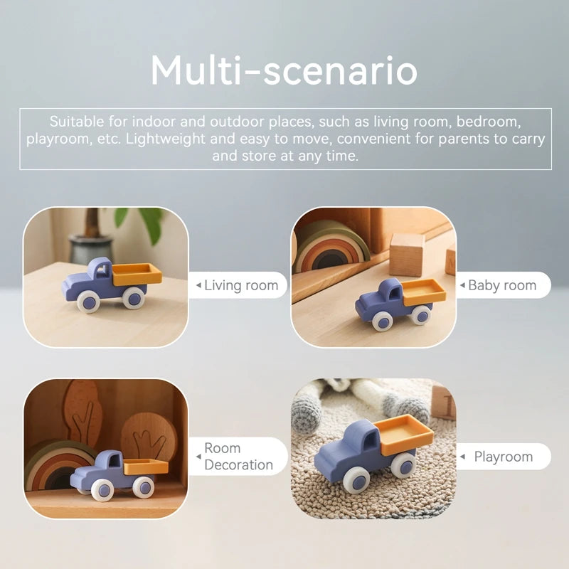 BPA freier Silikon Beißring Auto Spielzeug für Kinder