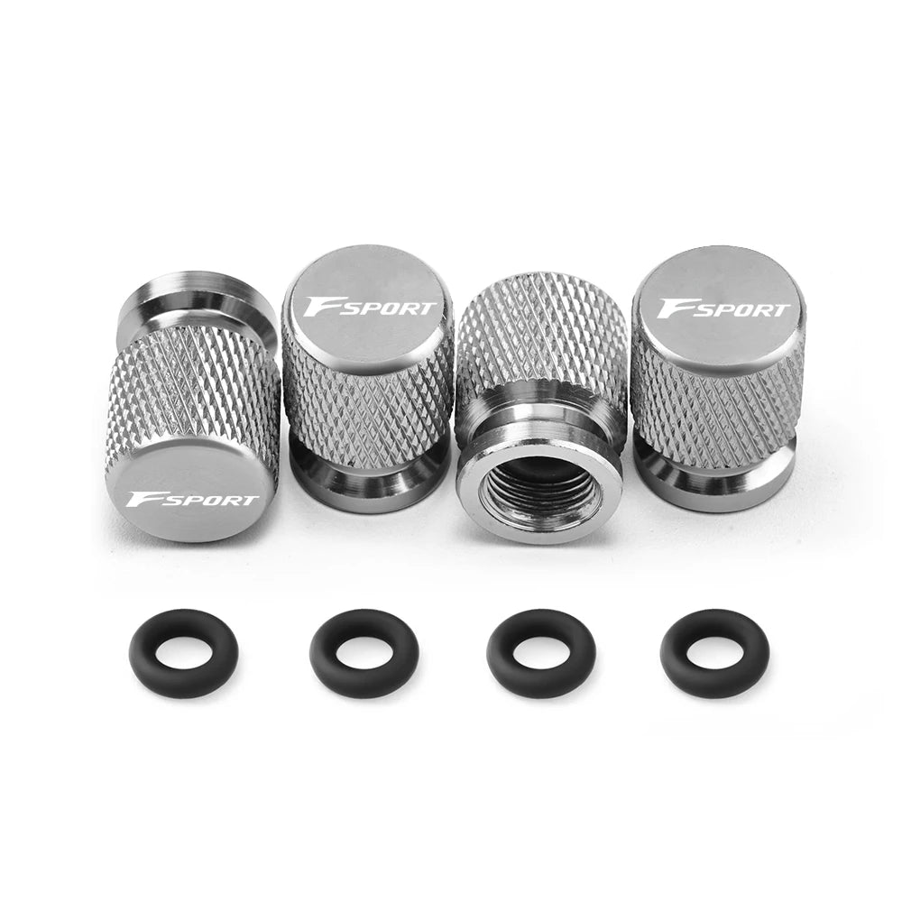 4er Set Aluminium Ventilkappen Reifen Stem Abdeckungen Wasserdicht
