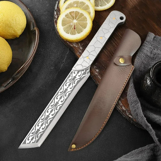 Handgeschmiedetes Küchenmesser Aus Edelstahl Für Präzises Schneiden