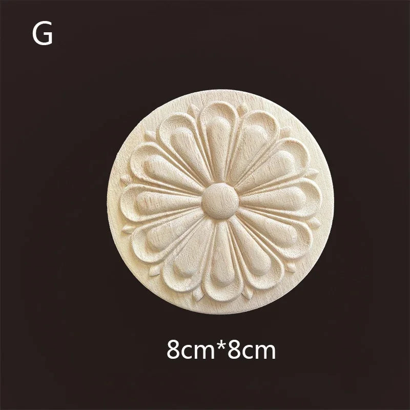 Geschnitzte Holzapplikationen für Möbel und Heimdekoration Basteln