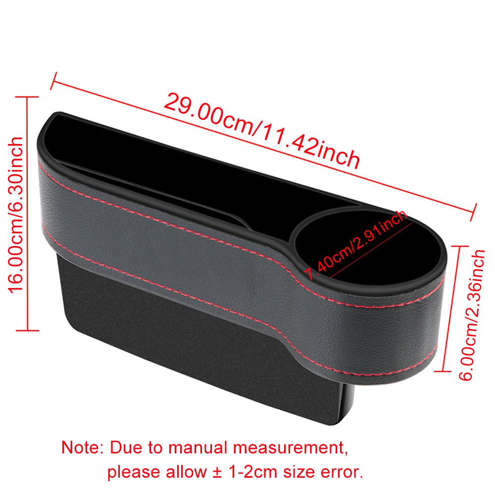 PU Leder Auto Sitz Lücke Organizer Box mit Ladefach für Vielseitige Nutzung