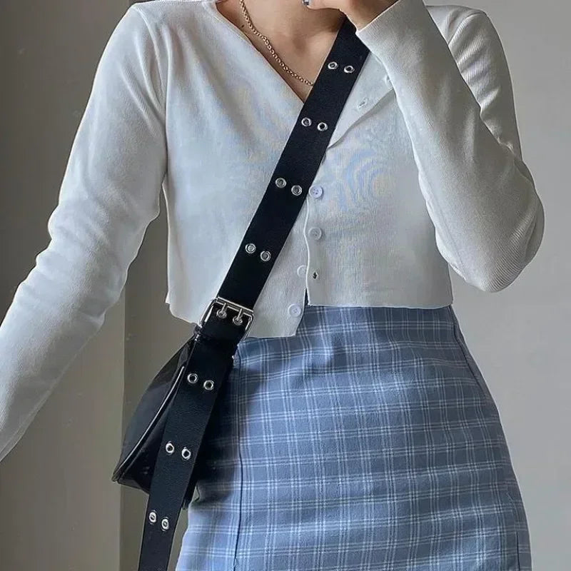 Moderne Nylon Schultertasche für Damen – Leicht - Alltagstauglich