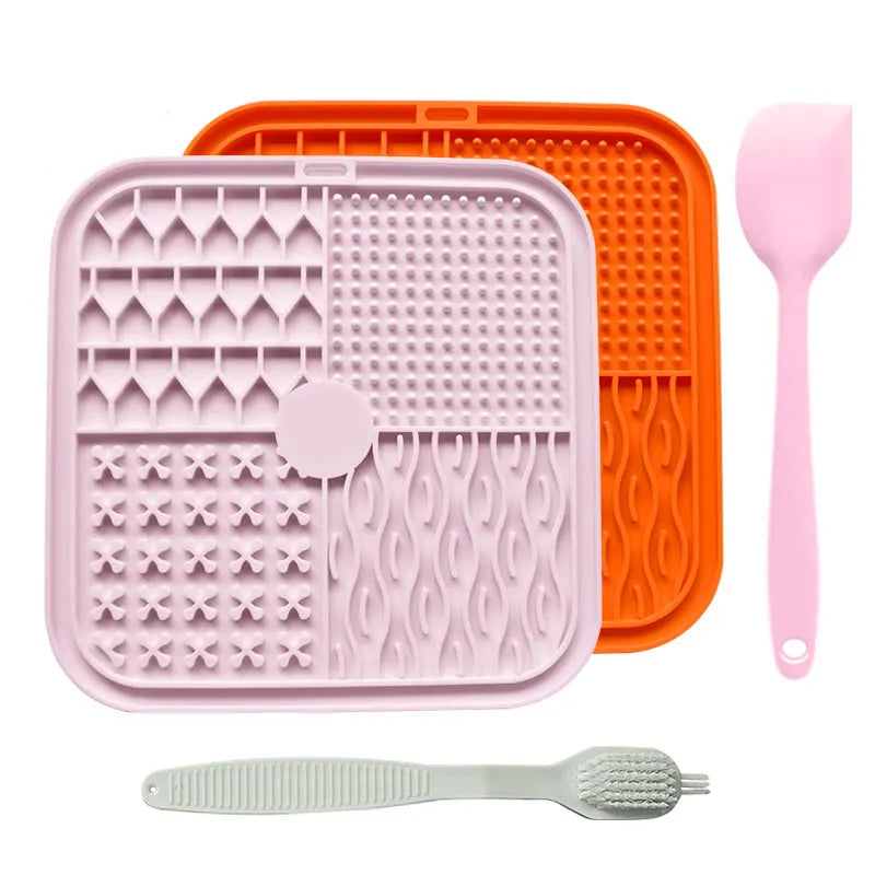 Beruhigende Leckmatte für Hunde mit Saugnapf – Langsames Füttern