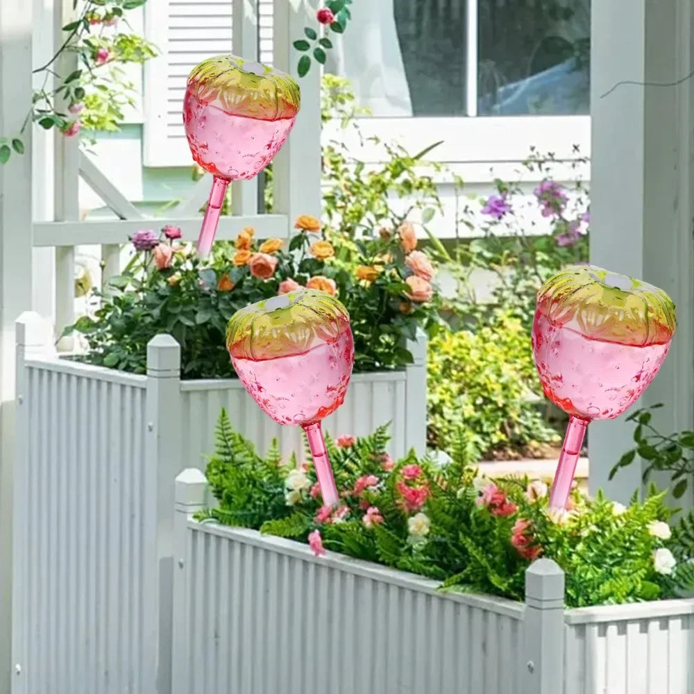 Automatische Keramik-Glaskugeln zur Selbstbewässerung 2er/4er Set für Garten - Pflanze