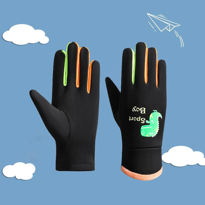 Winter Kinderhandschuhe Vollfinger warm wasserdicht winddicht leuchtend