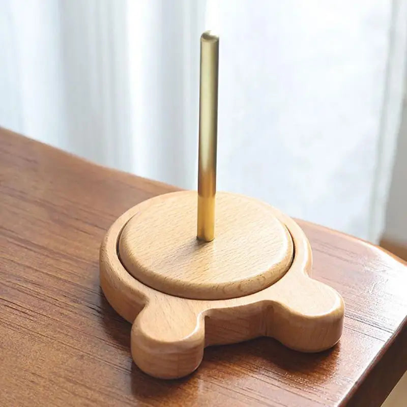 Holzgarnhalter Bambus Spule Wickler für Stricken Häkeln Anfänger