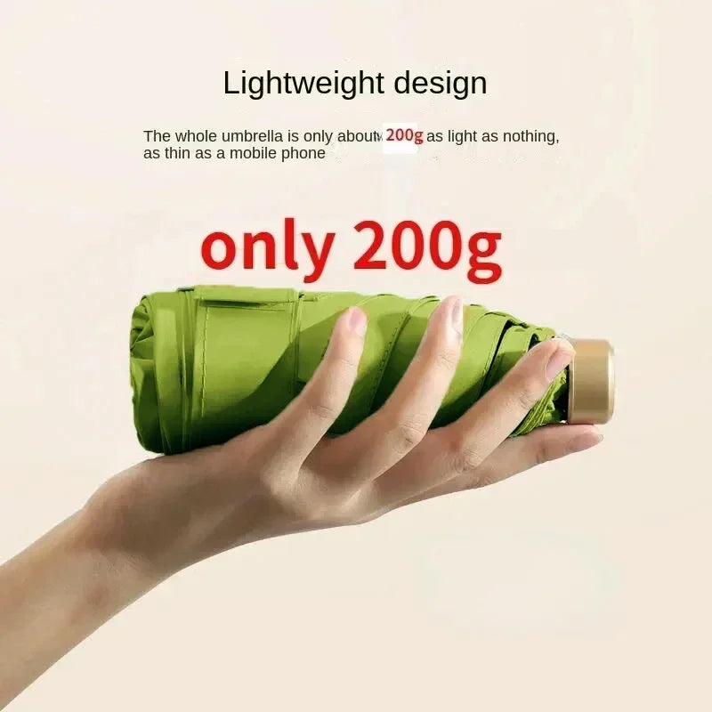 Faltbarer Mini-Sonnenschirm mit UV-Schutz leicht und praktisch