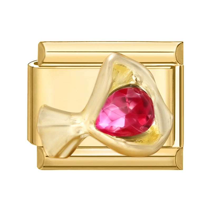 Elegantes Edelstahl Charm Armband mit Zirkon für Frauen