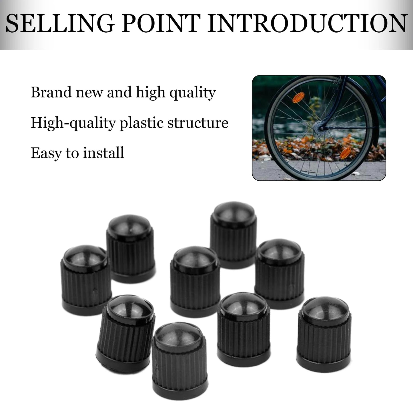 100er Set Reifenventilkappen Tubeless Schutz für Standardventile