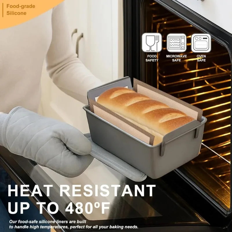 Wiederverwendbare Silikon Backmatte für Brot und Teigtransfer