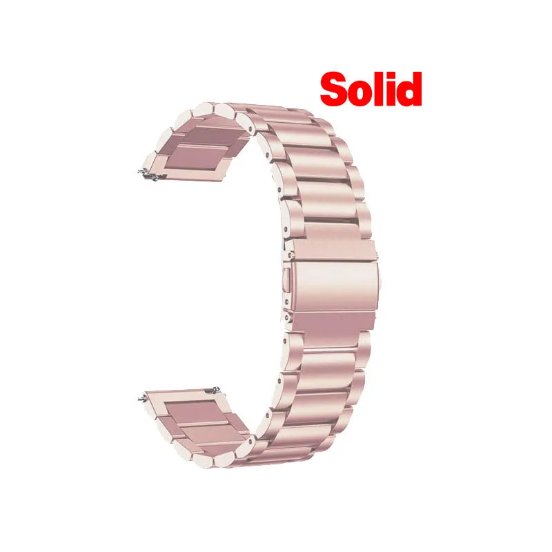 Edelstahl Uhrenarmband 20mm 22mm für Smartwatches & Classic Uhren Unisex