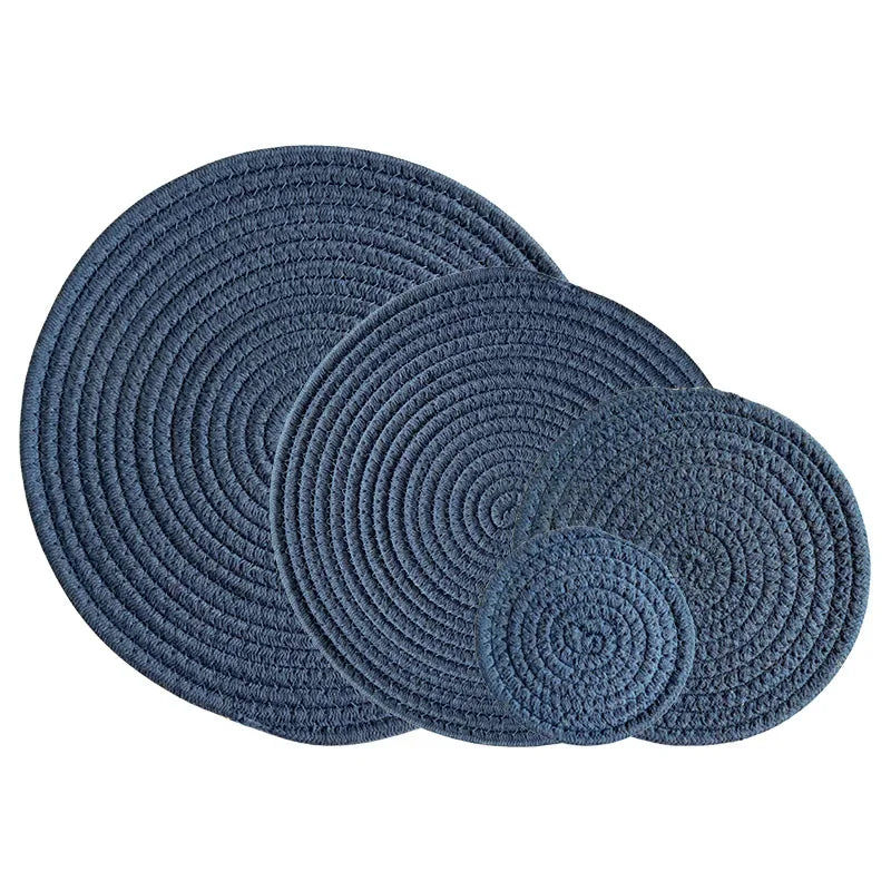 Seil Gewebtes Tischset Baumwolle, Isolierend, fuer Esstisch Kuech