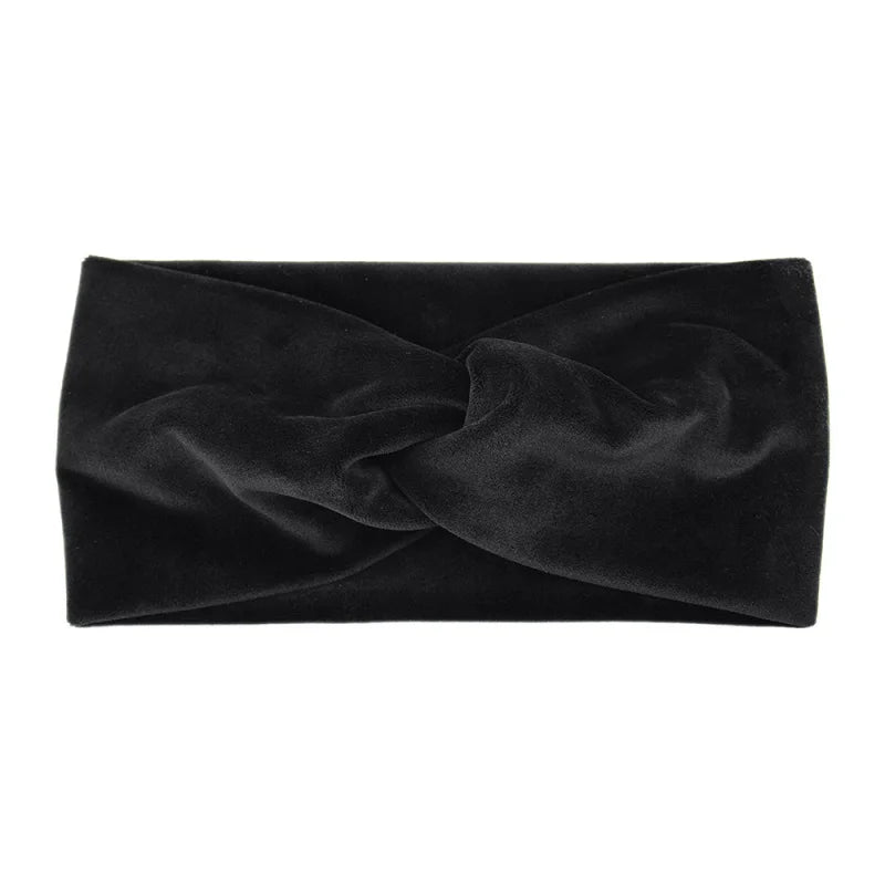 Elastisches Yoga Stirnband aus Samt für Make up und Gesichtspflege-Yabubestshop