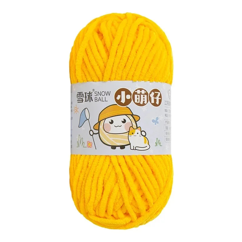 Weiches dickes Chenille Strickgarn 50g für DIY Schal Mütze Pullover