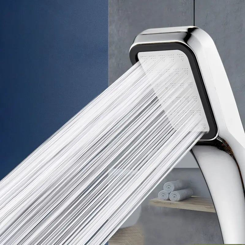 Wassersparender Quadratischer Druckduschkopf mit 300 Löchern – Hochdruck - Stilvoll Chrome