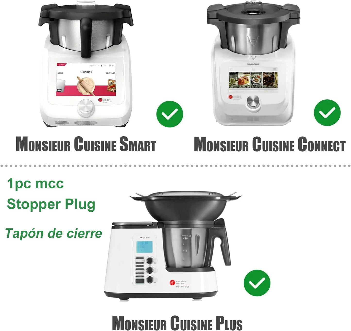 Universal Wasserstopfen für Mixbecher – Für Monsieur Cuisine Modelle