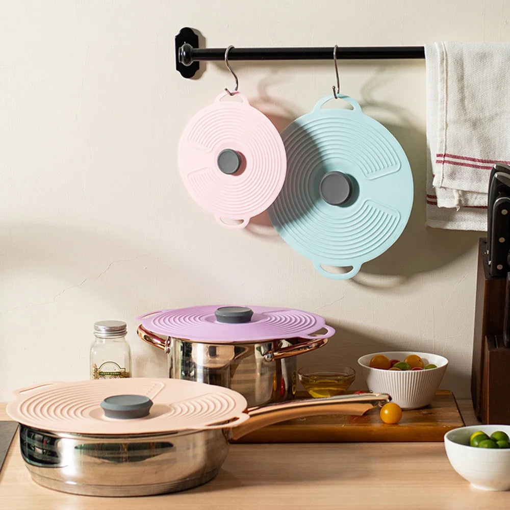 Wiederverwendbarer Silikon-Dehldeckel Universal Abdeckung Frische