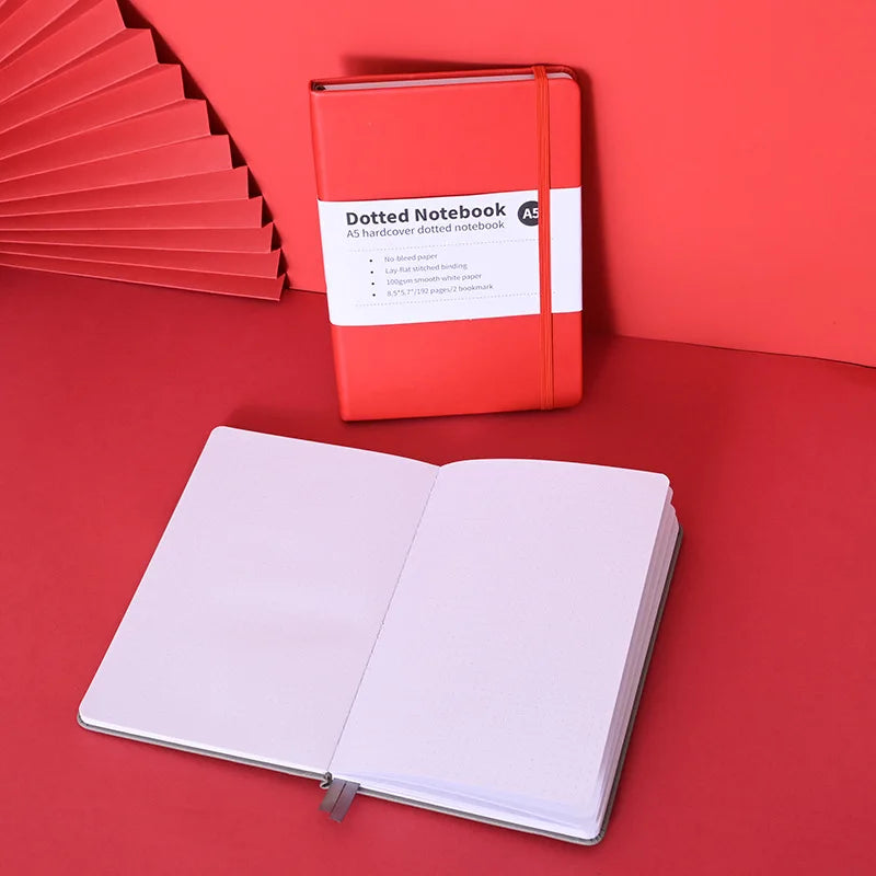 A5 Notizbuch 192 Seiten gepunktet fester Einband fuer Business Studium
