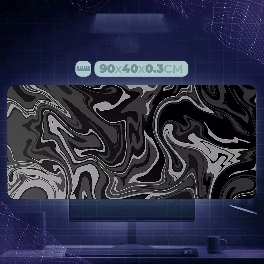 Gaming Mauspad Schreibtischunterlage – Strata Linien Design für PC & Laptop