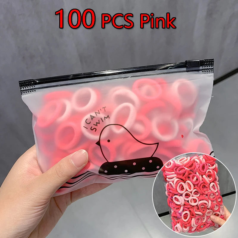 Bunte Nylon Haarbänder elastisch für Pferdeschwanz und Frisuren