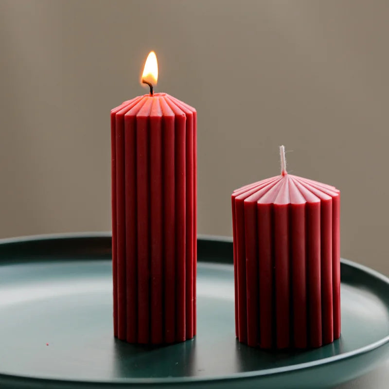 Nordic Stil Zylindrische Acryl Kerzenform DIY Geometrisches Design