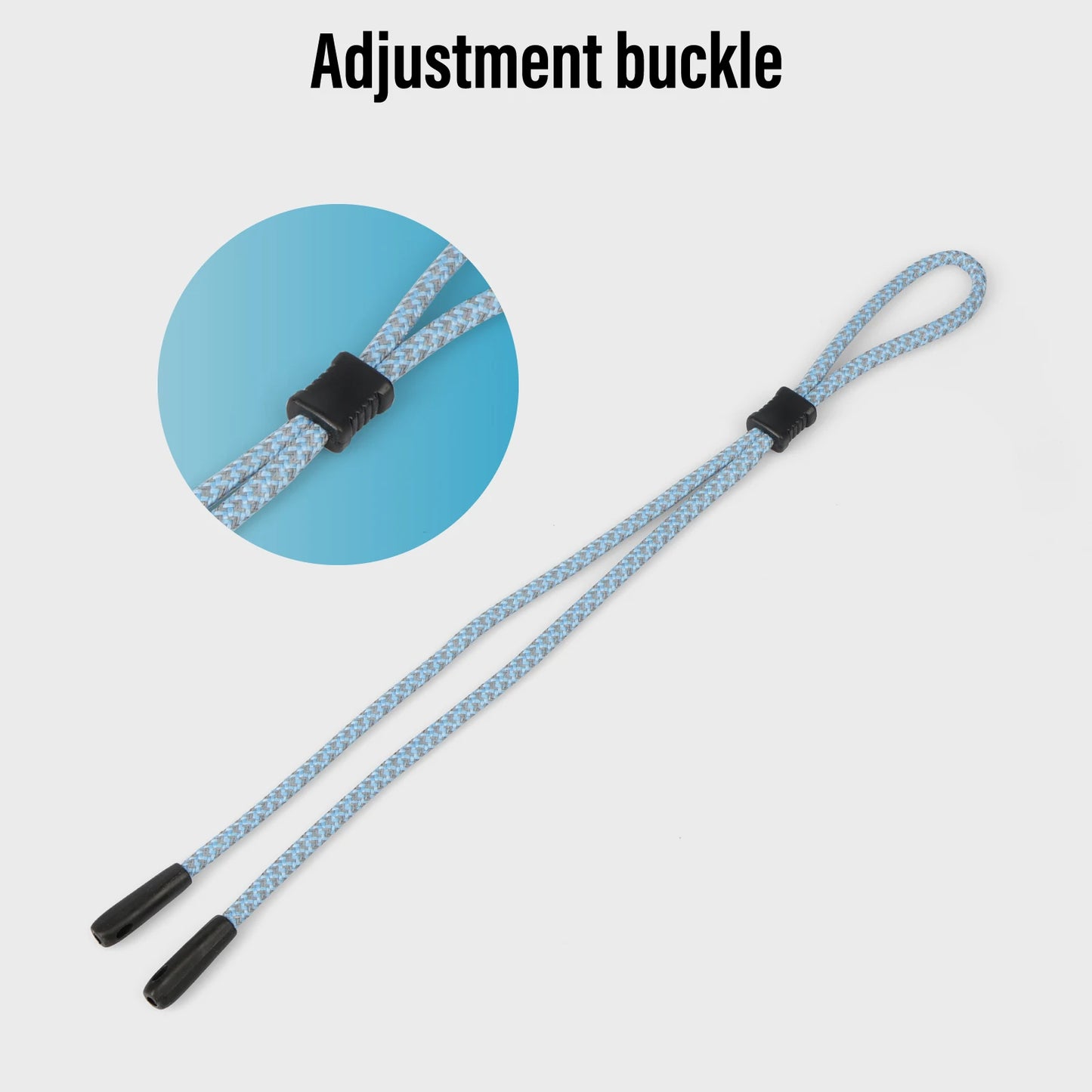 10 Stück reflektierende Brillenbänder Dual-Loch für sicheren Halt Nacht